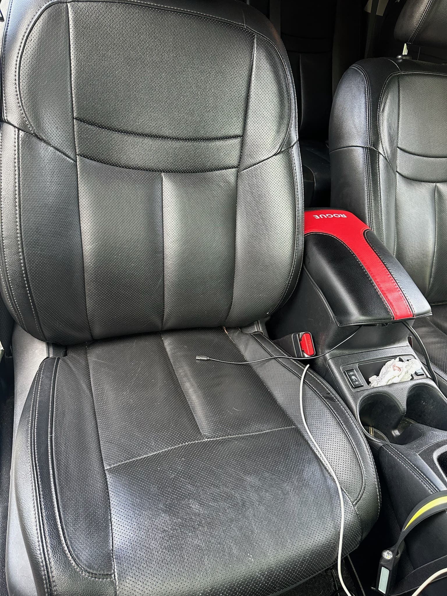 Driver-side foot well — restored carpet